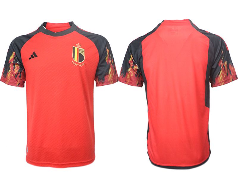 Men 2022 World Cup National Team Belgium home aaa version red blank Soccer Jerseys->->Soccer Country Jersey
